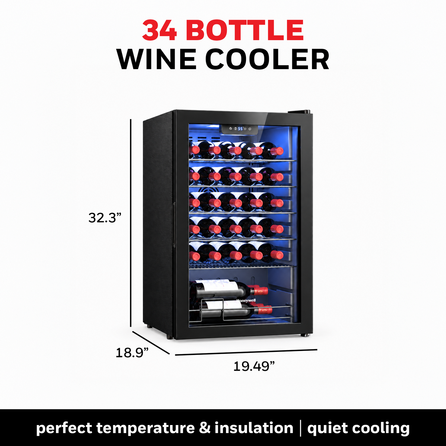 34 Bottle Wine Cooler